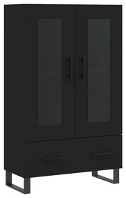 828325 vidaXL Dulap înalt, negru, 69,5x31x115 cm, lemn prelucrat