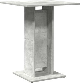 vidaXL Masă de bistro, gri beton, 60 x 60 x 75 cm, lemn prelucrat