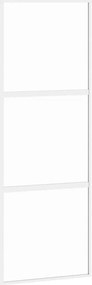 vidaXL Ușă glisantă, alb, 76x205 cm, sticlă securizată/aluminiu