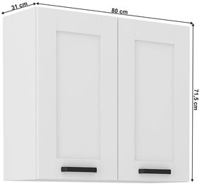 Dulap superior Lesana 1 (alb) 80 G-72 2 F . 1063898