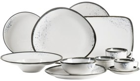 Mäser Farfurie Gourmet Pintar Alb puncte albastre26 cm