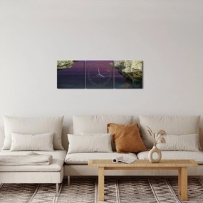 Tablou - recif de mare (cu ceas) (90x30 cm)