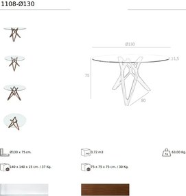 Masa dining moderna design original si inovativ Round 130cm