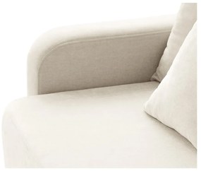 Canapea crem extensibilă, cu spațiu de depozitare 231 cm Elen – Micadoni