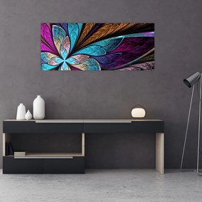 Tablou - Floare, abstracție (120x50 cm)