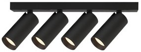Plafoniera cu 4 spoturi GU10 directionabile NAZARE negru
