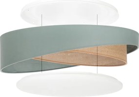 BRILAGI-LED Plafonieră VELVET TWIST LED/24W/230V 4000K diam. 55 cm verde/bej.