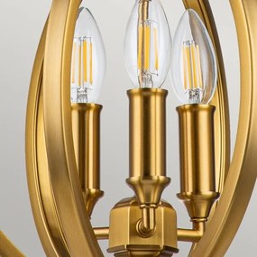 Lustră pe lanț Feiss FE-CORINNE-3P-S-BB CORINNE 3xE14/60W/230V