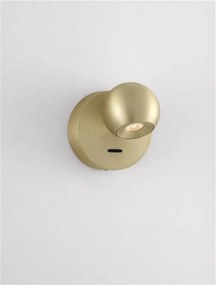 Aplica de perete cu spot LED SFERA aurie