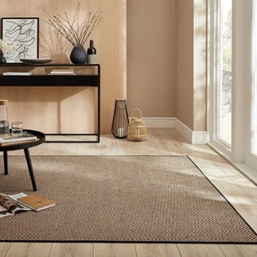 Covor negru/în culoare naturală din iută 160x230 cm Diamond – Flair Rugs