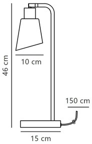 Lampă de masă Nordlux MOLLI 1xE14/25W/230V