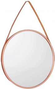 Oglinda de perete rotunda din bronz ROSEA, diametru 45cm