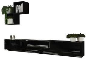 Mobilier living Berny 35 (negru + negru lucios). 1036095