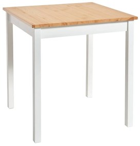 Masă dining din lemn de pin Bonami Essentials Sydney, 70 x 70 cm, natural-alb
