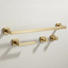 Set accesorii pentru baie Rio auriu periat 4 piese