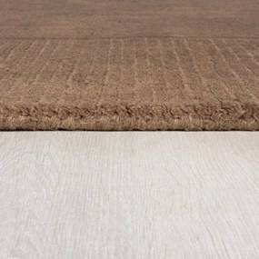 Covor maro din lână 120x170 cm – Flair Rugs