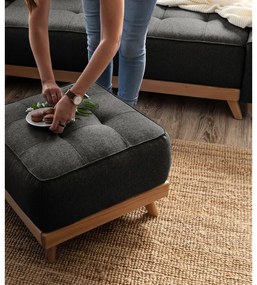 Taburet Miuform Dazzling Daisy, gri închis