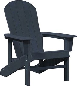 vidaXL Scaun Adirondack Albastru marin 82 x 74 x 92 cm HDPE