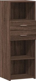 vidaXL Dulap înalt, stejar maro, 45x42,5x124 cm, lemn prelucrat