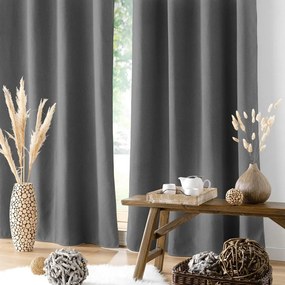 Draperie gri antracit antifonică 140x260 cm Jupiter – douceur d'intérieur