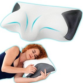 Perna ortopedica cervicala din spuma cu memorie si extensii