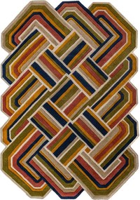 Covor țesut manual din lână 140x200 cm Lattice Shaped – Flair Rugs