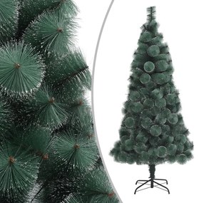 vidaXL Brad de Crăciun artificial cu suport, verde, 210 cm, PET