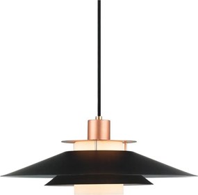 Halo Design 990785 - Lustră suspendată pe cablu RIVOLI 1xE27/40W/230V Ø 40 cm negru/cupru