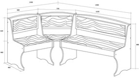 Set masă scaune pentru sufragerie Joesph arin (cu taburete) (pentru 5 persoane). 746500