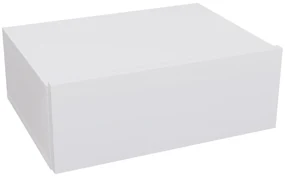 HOMCOM Noptieră Suspendată cu Sertar din PAL, 40x30x15 cm, Alb | Aosom Romania