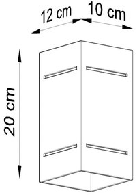 Aplică perete BLOCCO 1xG9/40W/230V