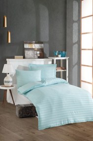 Set lenjerie pat 162ELR1699, bumbac/poliester, verde menta/alb, 140x20