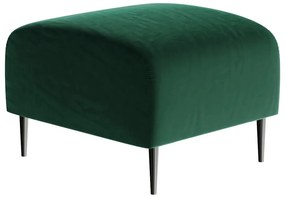 Taburet cu tapițerie din catifea Ghado Shel, verde închis