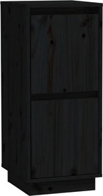 vidaXL Servantă, negru, 31,5x34x75 cm, lemn masiv de pin