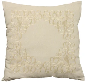 Husa de perna decorativa VINING LEAVES 40x40 cm, crem