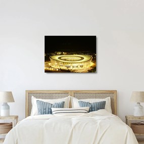 Tablou pe sticlă - stadion de fotbal (70x50 cm)