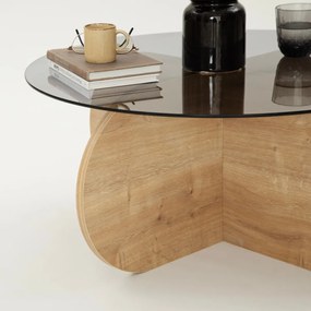Masă de cafea Bubble Sapphire Oak Fume
