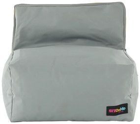 Fotoliu tip sac, gri/material textil verde, ALIMOR