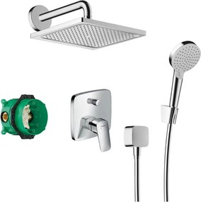 Sistem de dus incastrat Hansgrohe Crometta E 240 crom lucios