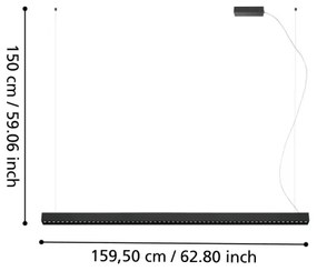 Lustră LED dimabilă pe cablu LED/30,5W/230V + LED/15,5W Eglo 39485