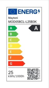 Plafoniera LED design modern Rim negru 40cm, 3000K