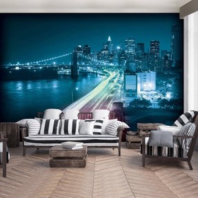 Fototapet - New York Brooklyn Bridge City (254x184 cm)