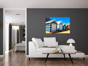 Tablou - Plaja Brighton, Melbourne, Australia (90x60 cm)
