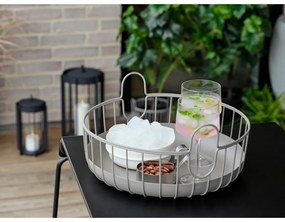 Coș de depozitare din sârmă din metal ø 38x18 cm Inu – Zone