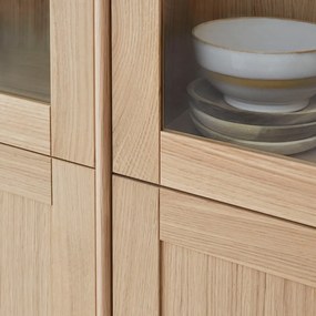 Vitrină cu iluminare în decor de stejar 89x199 cm Mistral - Hammel Furniture