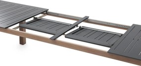 Masă extensibilă din aluminiu Avenberg VALHALLA negru/natural