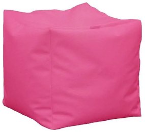 Taburet Cub XL, Material Piele ecologica - Roz