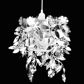 vidaXL Lampă de tavan cu paiete 21,5 x 30 cm, argintiu