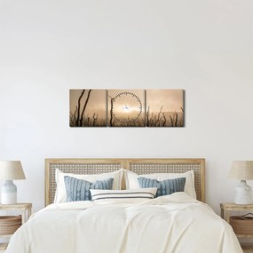 Tablou - Copaci goi (cu ceas) (90x30 cm)