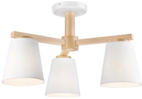 Lustr ELLIE 3xE27/60W/230V alb, montaj plafon